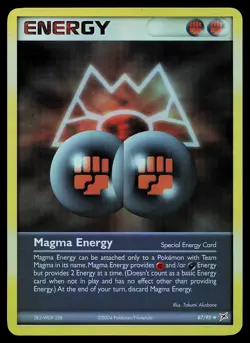 Pokemon Card - Magma Energy Team Magma vs Team Aqua 87/95 Reverse Holo - Image 1