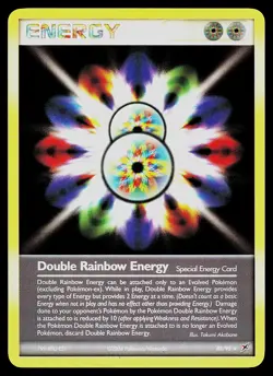 Pokemon Card - Double Rainbow Energy Team Magma vs Team Aqua 88/95 Reverse Holo - Image 1