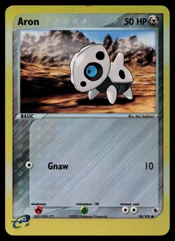 Pokemon Card - Aron Ruby and Sapphire 50/109 Common Reverse Holo - Image 1