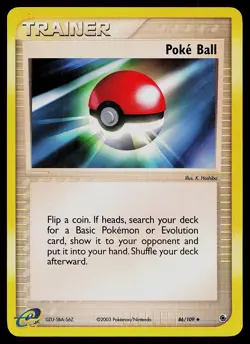 Pokemon Card - Poke Ball Ruby and Sapphire 86/109 Uncommon Reverse Holo - Image 1