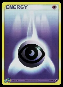 Pokemon Card - Psychic Energy Ruby and Sapphire 107/109 Common Reverse Holo - Image 1