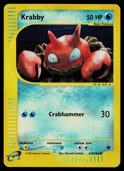 Pokemon Card - Krabby Expedition 115/165 Common Reverse Holo - Image 1