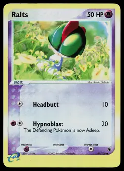 Pokemon Card - Ralts Ruby and Sapphire 67/109 Common Reverse Holo - Image 1