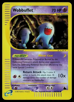 Pokemon Card - Wobbuffet Skyridge 045/144 Uncommon Reverse Holo - Image 1
