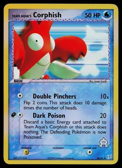 Pokemon Card - Team Aqua's Corphish Team Magma vs Aqua 26/95 Reverse Holo - Image 1