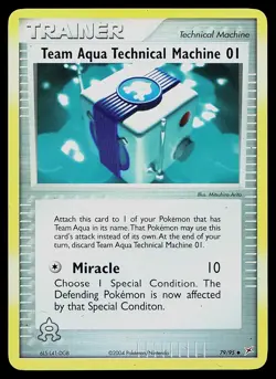 Pokemon Card - Team Aqua Technical Machine 01 Team Magma vs 79/95 Reverse Holo - Image 1