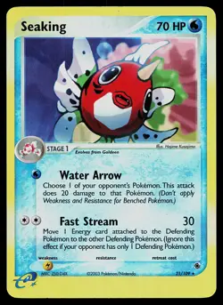 Pokemon Card - Seaking Ruby and Sapphire 21/109 Reverse Holo - Image 1