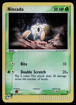 Pokemon Card - Nincada Dragon 67/97 Common Reverse Holo - Image 1