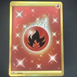 Pokemon TCG Fire Energy Fusion Strike Holo Card 284/264 - Image 1