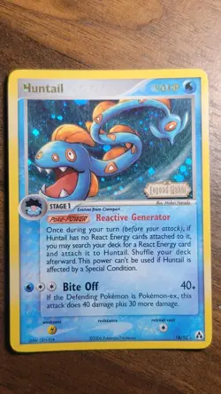 Pokemon Card - Huntail Legend Maker 18/92 Rare Reverse Holo Stamped Tcg - Image 1