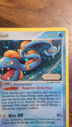 Pokemon Card - Huntail Legend Maker 18/92 Rare Reverse Holo Stamped Tcg - Image 2
