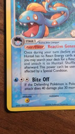 Pokemon Card - Huntail Legend Maker 18/92 Rare Reverse Holo Stamped Tcg - Image 4