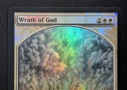 MTG FOIL Wrath of God- DAMAGED -Player Rewards Promo Magic Card # 001 - Image 3