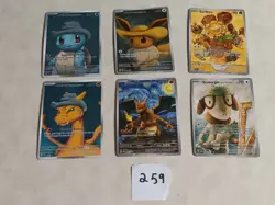 6 Pokemon x Van Gogh Black Star Promo ACG Art Card - read description - Image 1