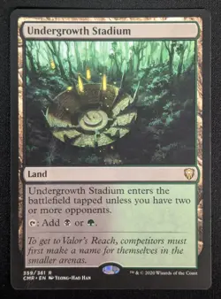 MTG Undergrowth Stadium- DAMAGED -Commander Legends Magic Card # 359 - Image 1
