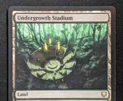 MTG Undergrowth Stadium- DAMAGED -Commander Legends Magic Card # 359 - Image 3