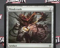 MTG Mindcrank- WRITTEN ON -New Phyrexia Magic the Gathering Card # 144 - Image 3