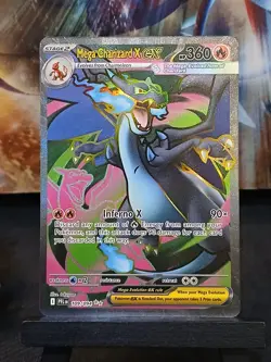 Mega Charizard X ex 109/094 Me02: Phantasmal Flames Pokemon Card - Image 2