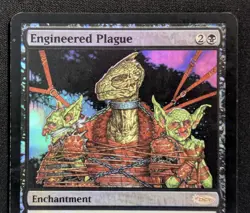 MTG FOIL Engineered Plague- DAMAGED -FNM Promo Magic the Gathering Card # 007 - Image 3
