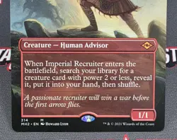 MTG Imperial Recruiter- WRITTEN ON -Modern Horizons 2 Magic Card # 314 - Image 4