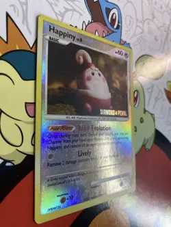 Happiny 52/123 Reverse Holo Pokemon Card Diamond & Pearl 2007 LP - Image 2
