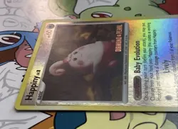 Happiny 52/123 Reverse Holo Pokemon Card Diamond & Pearl 2007 LP - Image 4