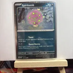 Spiritomb (Cosmos Holo) Scarlet & Violet 129/198 Pokemon Card NM - Image 1