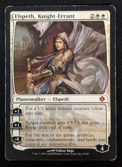 MTG Elspeth, Knight-Errant- DAMAGED -Shards of Alara Magic Card # 009 - Image 1