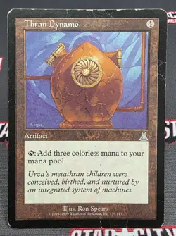 MTG Thran Dynamo- DAMAGED -Urza's Destiny Magic the Gathering Card # 139 - Image 1