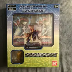 Digimon Card Game AB-01 ADVENTURE BOX #3 Mastemon Promo 4 Packs One Figure 811039036713 - Image 1