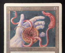 MTG Nevinyrral's Disk- DAMAGED -3rd Edition Magic the Gathering Card # 267 - Image 3