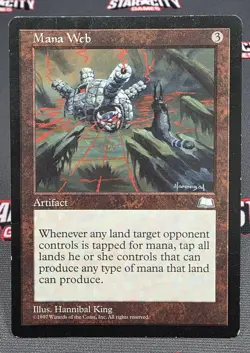 MTG Mana Web- DAMAGED -Weatherlight Magic the Gathering Card # 152 - Image 1