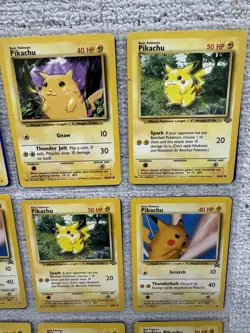 Pokemon Trading Cards Regular 9 Card Mixed Lot Pikachu - Image 3