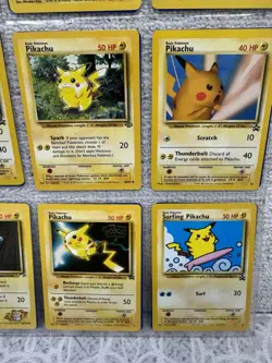 Pokemon Trading Cards Regular 9 Card Mixed Lot Pikachu - Image 4