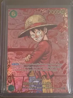 Monkey.D.Luffy (118) (3rd Anniversary) One Piece Card Manga RED Rare English Nm - Image 1
