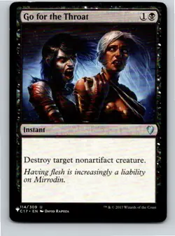 Magic the Gathering Go for the Throat The List Commander 2017 MTG Free Shipping - Image 1