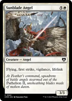 Sunblade Angel 0061 - FOIL - NM - Commander Masters MTG - Image 1