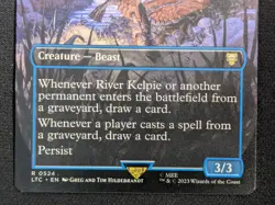 MTG River Kelpie- DAMAGED -LotR Commander Magic the Gathering Card # 524 - Image 4