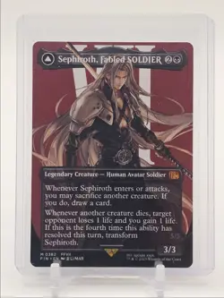 SEPHIROTH, ONE-WINGED ANGEL 2025 MTC FINAL FANTASY MYTHIC RARE 5/5 Q1816 - Image 2