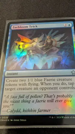 MTG: Faebloom Trick, FOIL, Foundations, U 0038, Pack Fresh - Image 1