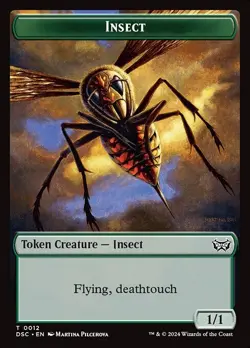 (x4) Insect - Spider 0012-0016 Double Sided Token Duskmourn MTG Near Mint - Image 1