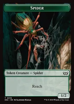 (x4) Insect - Spider 0012-0016 Double Sided Token Duskmourn MTG Near Mint - Image 2