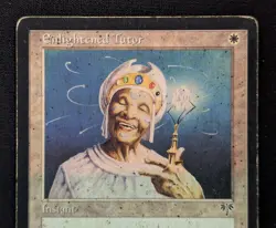 MTG Enlightened Tutor- DAMAGED -Mirage Magic the Gathering Card # 014 - Image 3