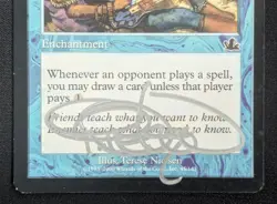 MTG Rhystic Study- Signed -Prophecy Magic the Gathering Card # 45 - Image 4