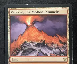 MTG Valakut, the Molten Pinnacle- DAMAGED -Zendikar Magic Card # 228 - Image 3