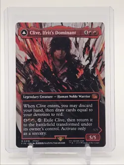 CLIVE, IFRIT'S DOMINANT 2025 MTC FINAL FANTASY MYTHIC RARE 5/5 Q1816 - Image 1