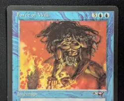 MTG Force of Will- Signed -Alliances Magic the Gathering Card # 28 - Image 3