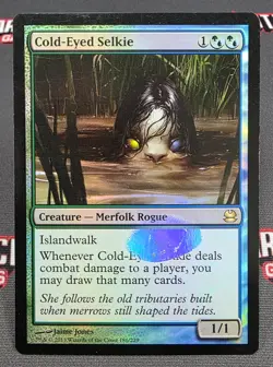 MTG FOIL Cold-Eyed Selkie- DAMAGED -Modern Masters Magic the Gathering Card #186 - Image 1
