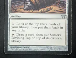 MTG Sensei's Divining Top- DAMAGED -Champions of Kamigawa Magic Card # 268 - Image 4
