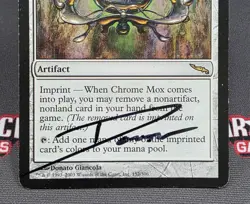 MTG Chrome Mox- Signed -Mirrodin Magic the Gathering Card # 152 - Image 4